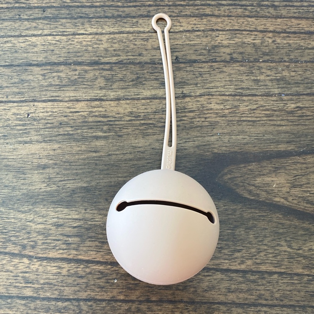 Mushie pacifier holder